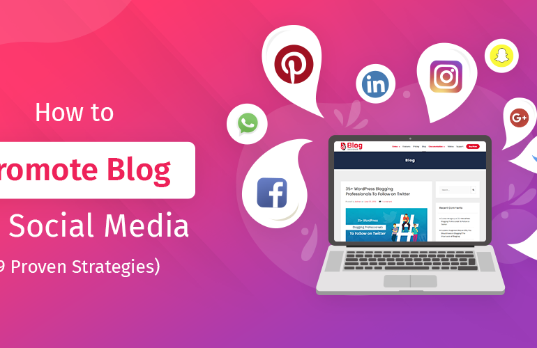 How can I promote my blog on social media?